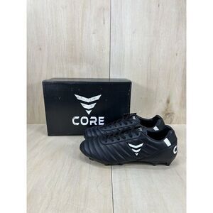 NEW Core SR Pitch Vision Black Leather Football Cleats Mens Size 11